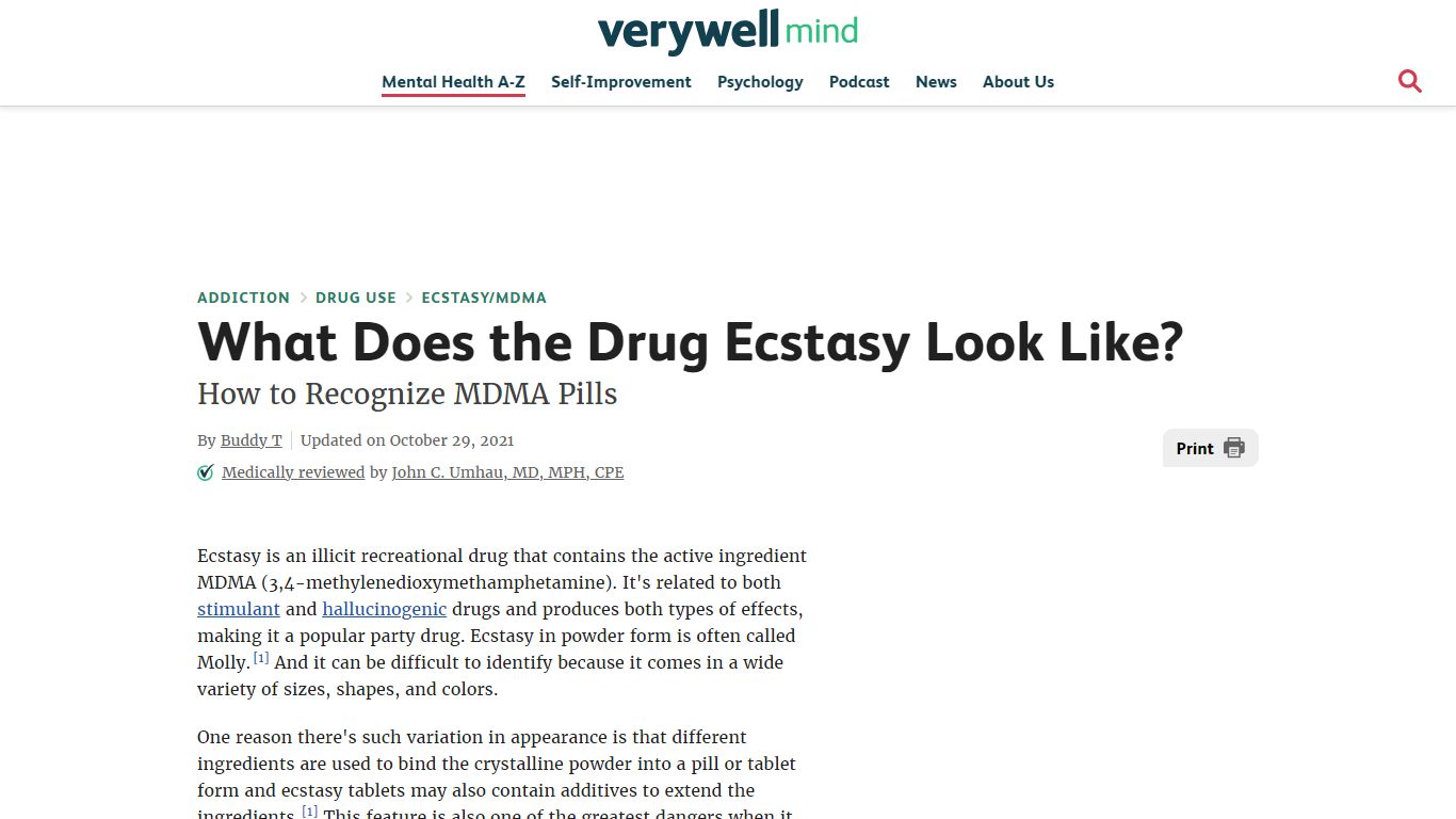 What Does the Drug Ecstasy Look Like? - Verywell Mind